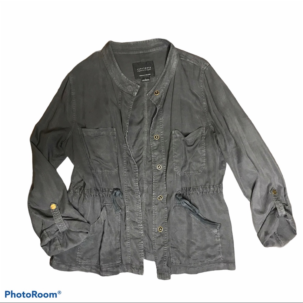 Anthropologie Sanctuary Gray Jacket Size Large